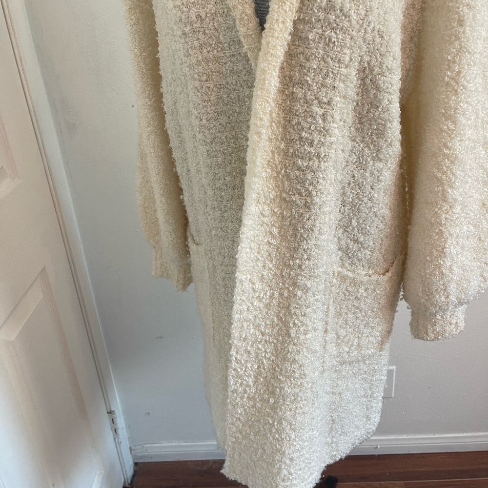 Vintage Adele  Joyce Cream Shaggy Cardigan - Picture 6 of 13
